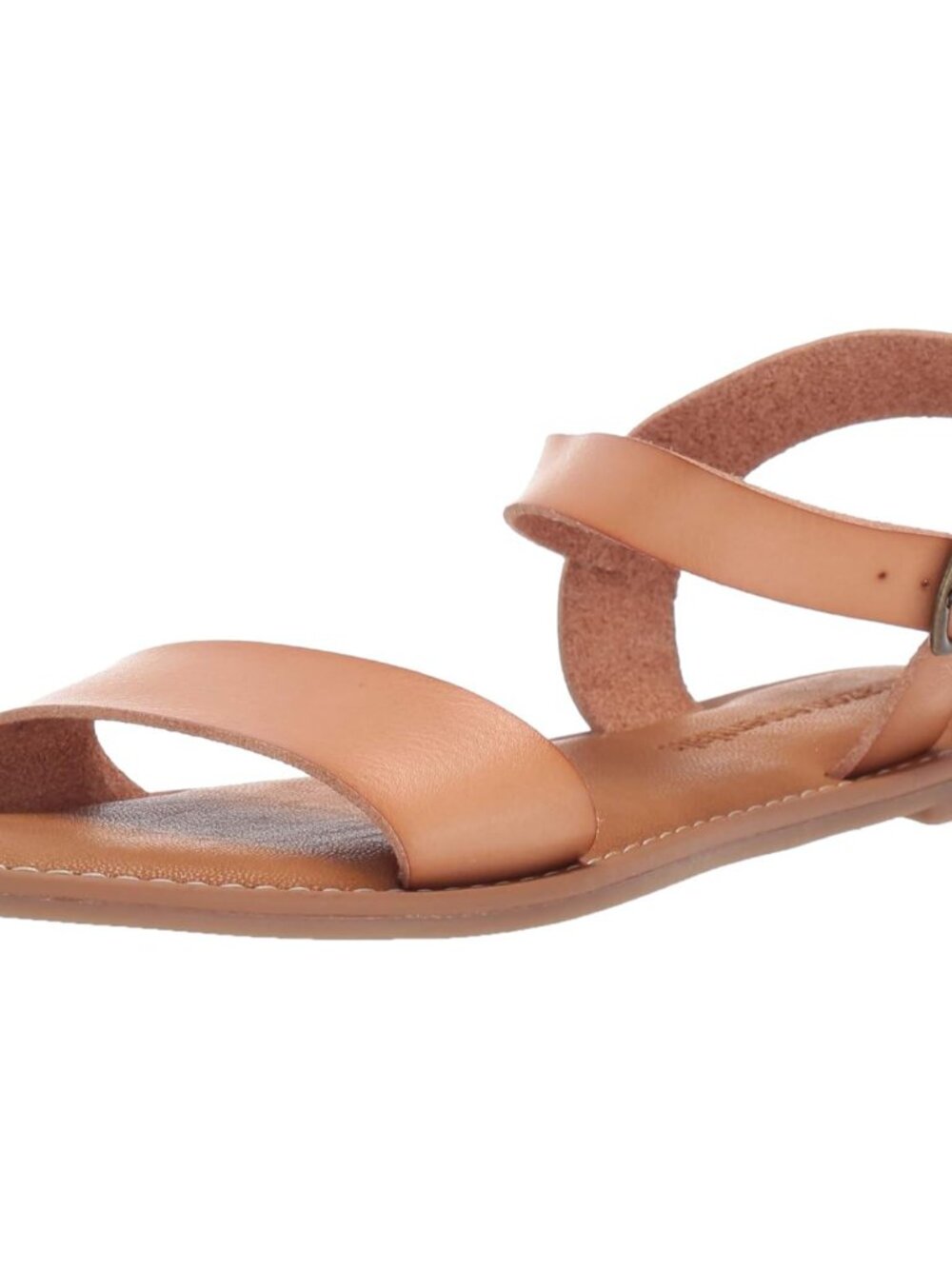 Women's Two Strap Buckle Sandal with Adjustable Ankle Strap